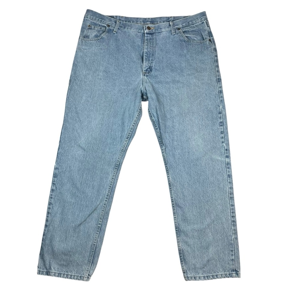Wrangler Men's Jeans 42x32 Blue Denim Straight Leg Classic Fit‎ 100% Cotton